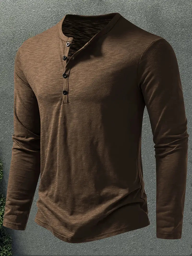 Conner | Langarmhemd mit Knöpfen