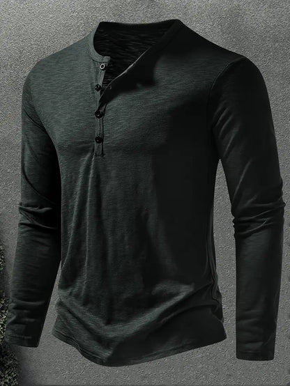 Conner | Langarmhemd mit Knöpfen