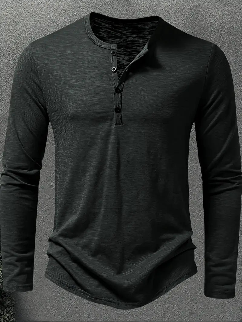 Conner | Langarmhemd mit Knöpfen