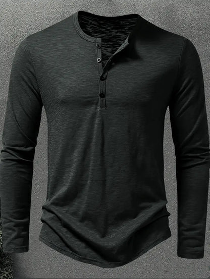 Conner | Langarmhemd mit Knöpfen