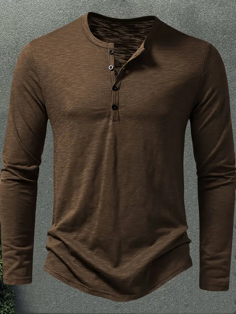 Conner | Langarmhemd mit Knöpfen