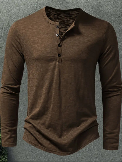 Conner | Langarmhemd mit Knöpfen