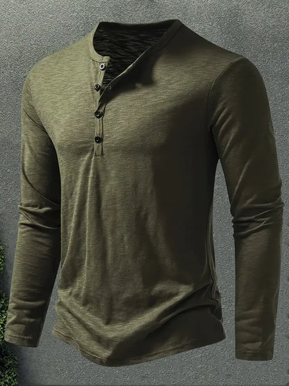 Conner | Langarmhemd mit Knöpfen