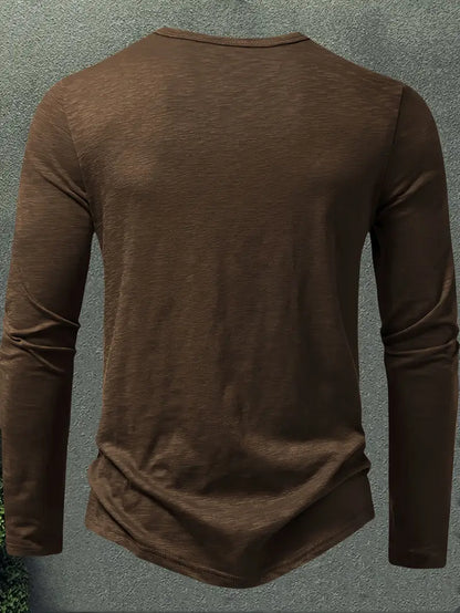 Conner | Langarmhemd mit Knöpfen