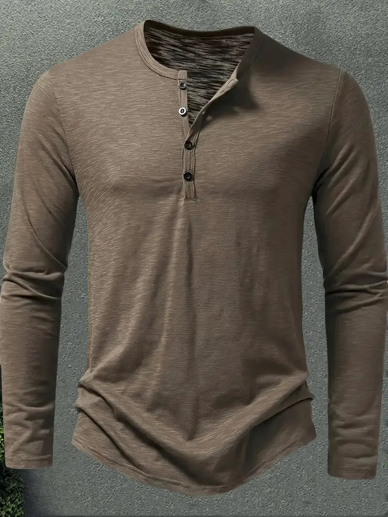 Conner | Langarmhemd mit Knöpfen