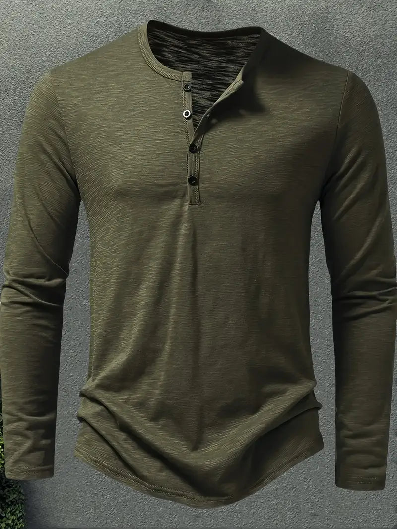 Conner | Langarmhemd mit Knöpfen