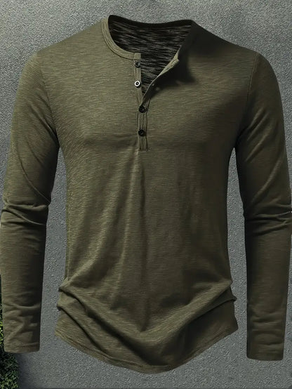 Conner | Langarmhemd mit Knöpfen